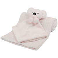 FBP222-P: Pink Koala Comforter & Wrap